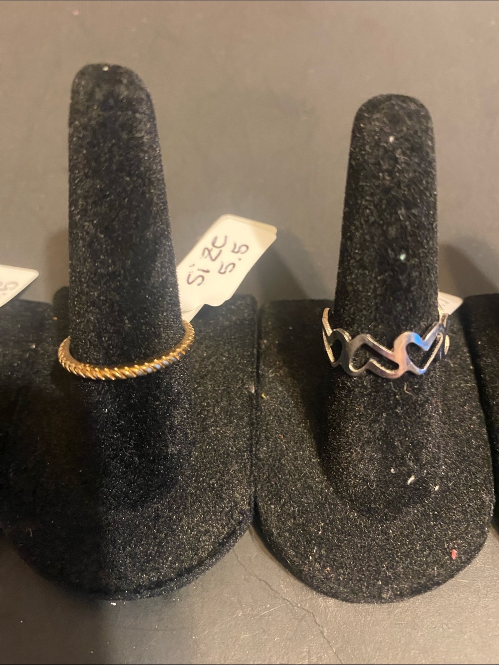 Delicate Mixed Metal Stackable Rings in Gold and Silver - Picture 3 of 4